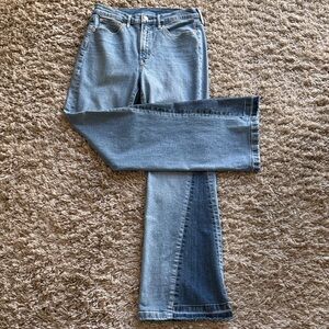 Gap 70’s Flare Light Blue Two-Tone Women’s Jeans